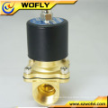 Hochwertiges 2/2 Wege 12v / 24v / 220v / 230v Messing Wasser Magnetventil 0 ~ 1.0MPa in China